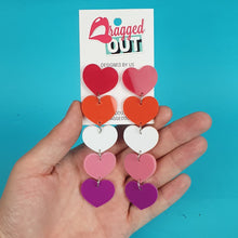 Load image into Gallery viewer, Lesbian Heart Earrings