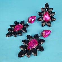 Load image into Gallery viewer, Large Crystal Earrings and Ring Set