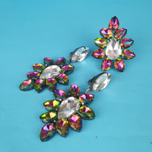 Load image into Gallery viewer, Large Crystal Earrings and Ring Set