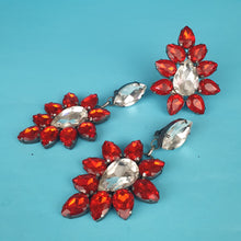 Load image into Gallery viewer, Large Crystal Earrings and Ring Set