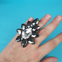 Load image into Gallery viewer, Large Crystal Earrings and Ring Set