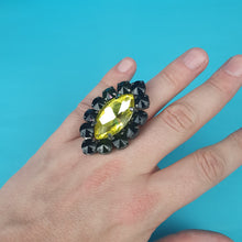 Load image into Gallery viewer, Large Crystal Earrings and Ring Set