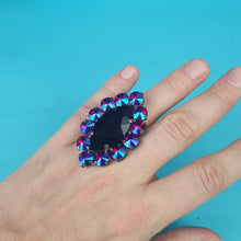 Load image into Gallery viewer, Large Crystal Earrings and Ring Set