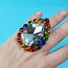 Load image into Gallery viewer, Crystal Earrings and Ring Set