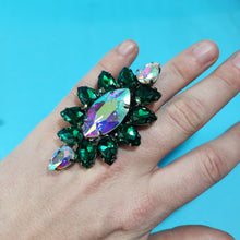 Load image into Gallery viewer, Crystal Earrings and Ring Set