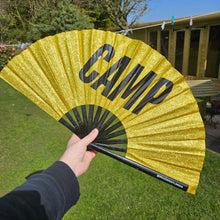 Load image into Gallery viewer, Camp Glitter Hand Fan