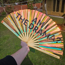 Load image into Gallery viewer, Am I The Drama Bamboo Fan