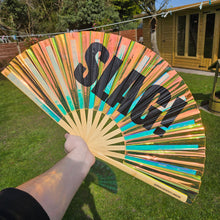 Load image into Gallery viewer, Slag Bamboo Fan