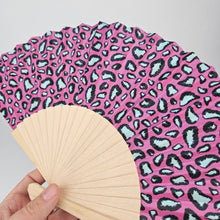 Load image into Gallery viewer, Leopard Handheld Small Fan