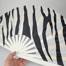 Load image into Gallery viewer, Zebra Print Clack Fan