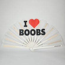 Load image into Gallery viewer, I Love Boobs Clack Fan