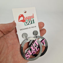 Load image into Gallery viewer, Slut Circle Earrings