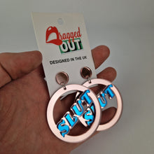 Load image into Gallery viewer, Slut Circle Earrings