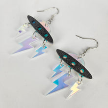 Load image into Gallery viewer, Space Ship Acrylic Earrings