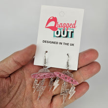 Load image into Gallery viewer, Space Ship Acrylic Earrings