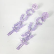Load image into Gallery viewer, Drop Cunt Earrings In Purple