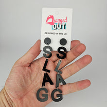 Load image into Gallery viewer, Drop Slag Acrylic Earrings