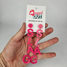 Load image into Gallery viewer, Drop Slag Acrylic Earrings