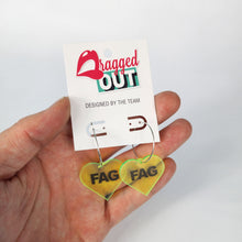 Load image into Gallery viewer, Fag Hoop Earrings