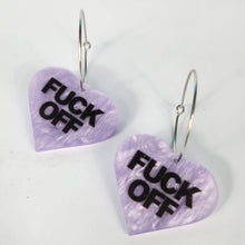 Load image into Gallery viewer, Fuck Off Hoop Earrings