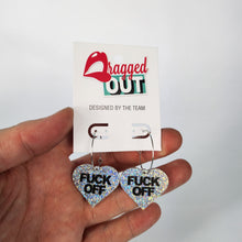 Load image into Gallery viewer, Fuck Off Hoop Earrings