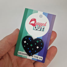Load image into Gallery viewer, Gay Male Heart Pin Badge