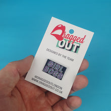 Load image into Gallery viewer, Girl Boss Pin Badge