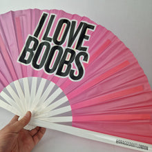 Load image into Gallery viewer, I Love Boobs Clack Fan