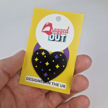 Load image into Gallery viewer, Intersex Heart Pin Badge