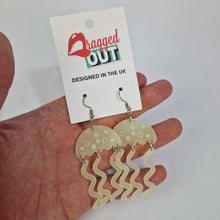Load image into Gallery viewer, Jellyfish Glow In The Dark Acrylic Earrings