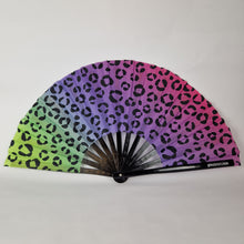 Load image into Gallery viewer, Leopard Print Clack Fan