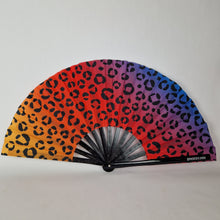 Load image into Gallery viewer, Leopard Print Clack Fan