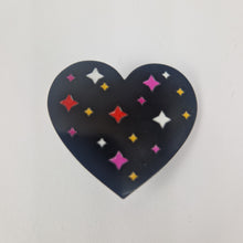 Load image into Gallery viewer, Lesbian Heart Pin Badge