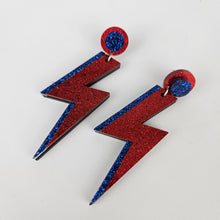 Load image into Gallery viewer, Lightning Bolt Acrylic Earrings