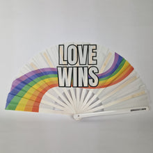 Load image into Gallery viewer, Love Wins Clack Fan