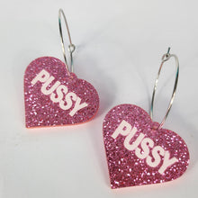Load image into Gallery viewer, Pussy Hoop Earrings