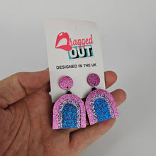 Load image into Gallery viewer, Bisexual Rainbow Earrings
