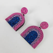Load image into Gallery viewer, Bisexual Rainbow Earrings
