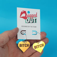 Load image into Gallery viewer, BItch Hoop Earrings