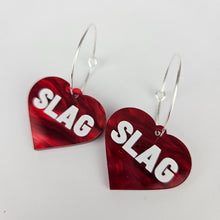 Load image into Gallery viewer, Slag Hoop Acrylic Earrings