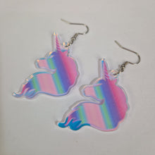 Load image into Gallery viewer, Unicorn Ombre Rainbow Earrings
