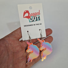 Load image into Gallery viewer, Unicorn Ombre Rainbow Earrings