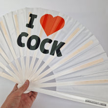 Load image into Gallery viewer, I Love Cock Clack Fan