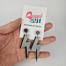 Load image into Gallery viewer, Lightning Bolt Acrylic Earrings