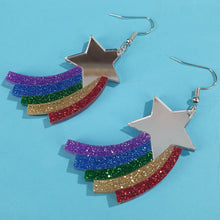 Load image into Gallery viewer, Pride Shooting Stars Earrings