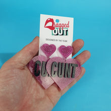 Load image into Gallery viewer, Cunt Heart Earrings