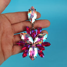 Load image into Gallery viewer, Pansy Crystal Earrings
