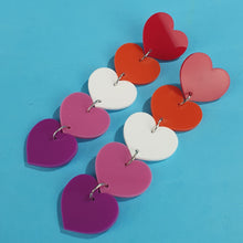 Load image into Gallery viewer, Lesbian Heart Earrings
