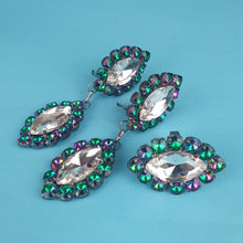 Load image into Gallery viewer, Drop Crystal Earrings and Ring Set