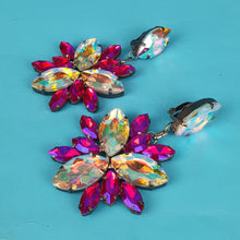 Load image into Gallery viewer, Pansy Crystal Earrings